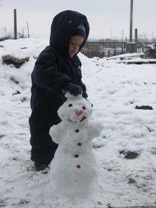 játékos angol hóember építés